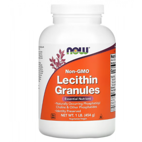 NOW Foods, лецитин в гранулах, без ГМО, 454 г NOW Foods, лецитин в гранулах, без ГМО, 454 г